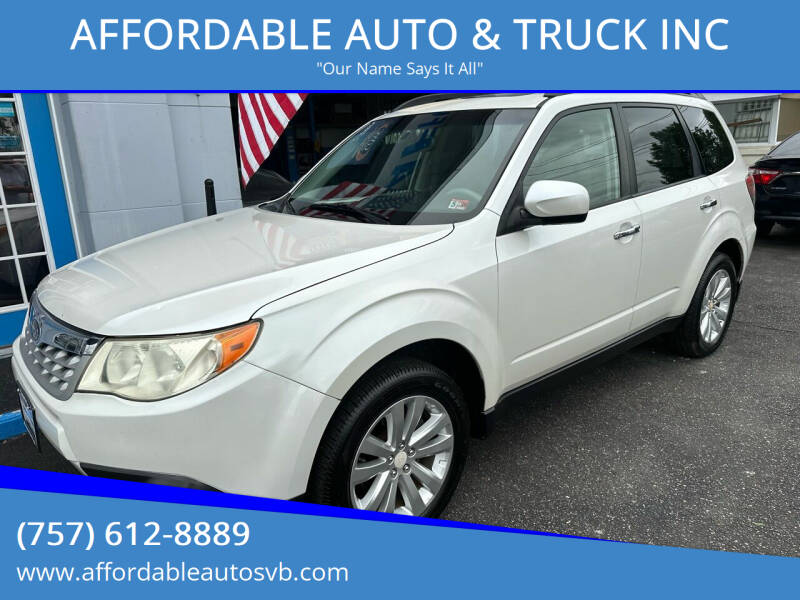 2011 Subaru Forester for sale at AFFORDABLE AUTO & TRUCK INC in Virginia Beach VA