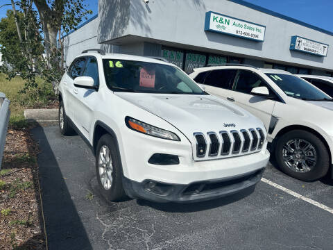 2016 Jeep Cherokee for sale at K&N AUTO SALES in Tampa FL