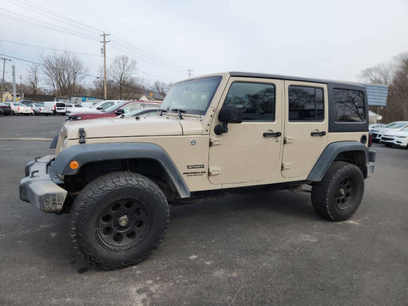 2016 Jeep Wrangler Unlimited for sale at COLONIAL AUTO SALES in North Lima OH