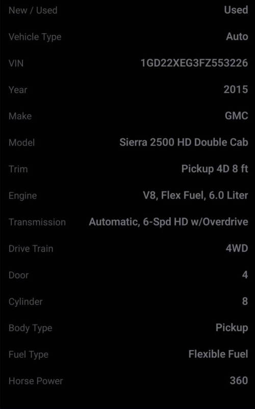 2015 GMC Sierra 2500HD