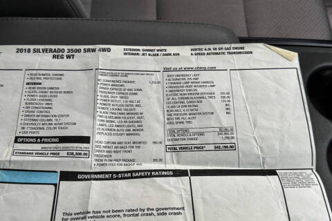 2018 Chevrolet Silverado 3500HD Work Truck