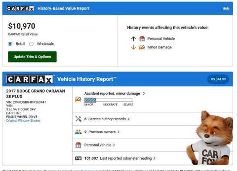 2017 Dodge Grand Caravan SE Plus