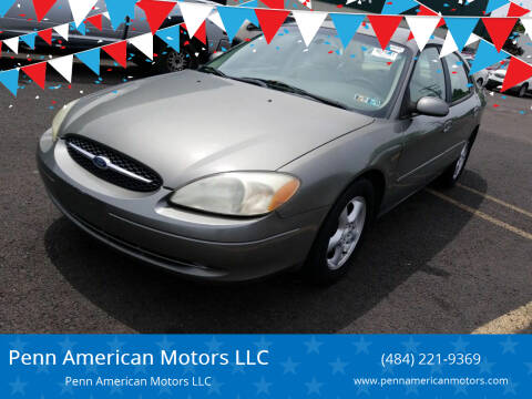 2002 Ford Taurus for sale at Penn American Motors LLC in Emmaus PA