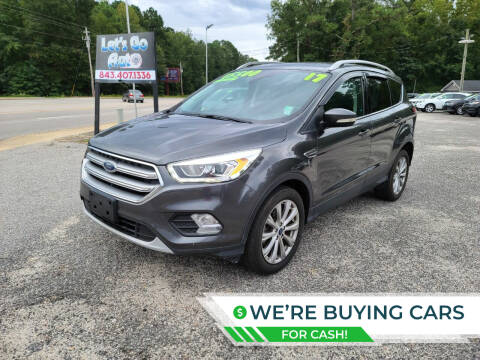 2017 Ford Escape for sale at Let's Go Auto in Florence SC