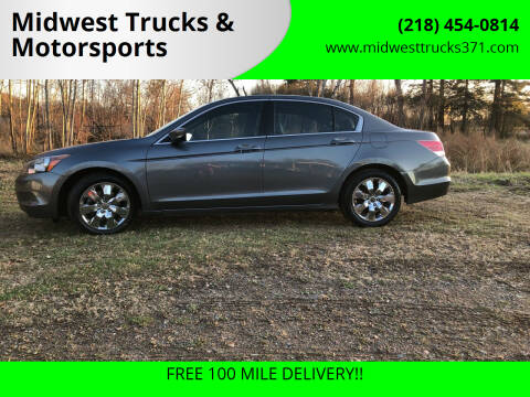 2008 Honda Accord for sale at Midwest Trucks & Motorsports in Merrifield MN