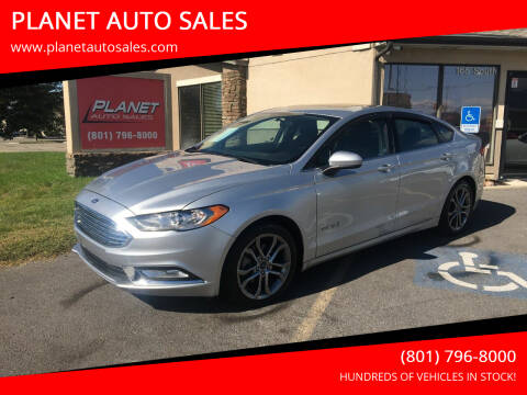 2017 Ford Fusion Hybrid for sale at PLANET AUTO SALES in Lindon UT