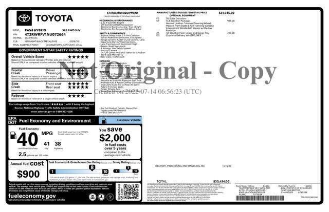 2022 Toyota RAV4 Hybrid XLE