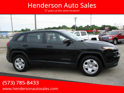 2015 Jeep Cherokee for sale at Henderson Auto Sales in Poplar Bluff MO