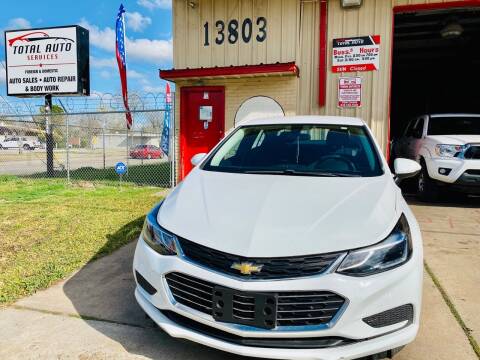 2018 Chevrolet Cruze for sale at Total Auto Services in Houston TX