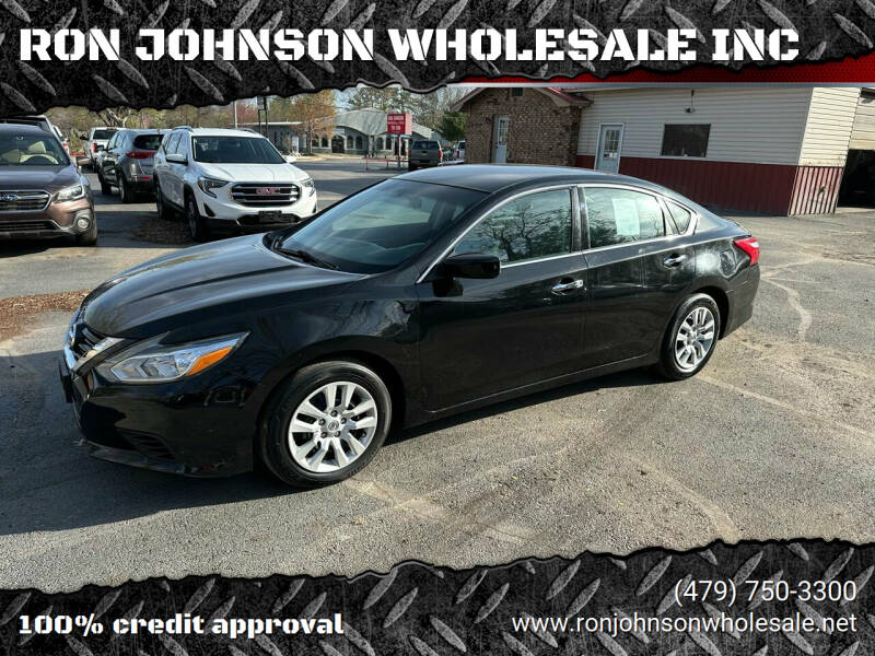 2016 Nissan Altima for sale at RON JOHNSON WHOLESALE INC in Springdale AR