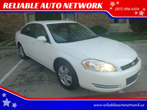 2006 Chevrolet Impala for sale at RELIABLE AUTO NETWORK in Arlington TX