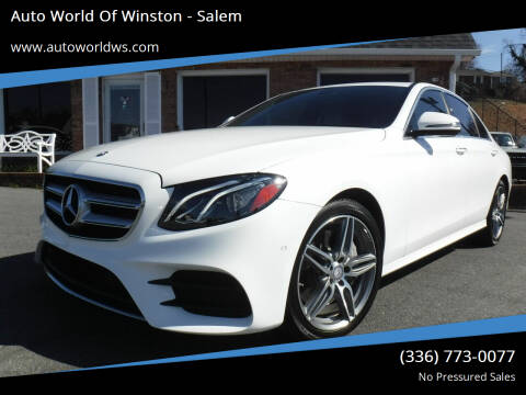 2017 Mercedes-Benz E-Class for sale at Auto World Of Winston - Salem in Winston Salem NC