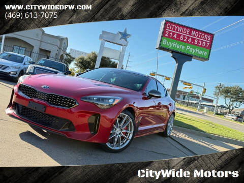 2018 Kia Stinger for sale at CityWide Motors in Garland TX