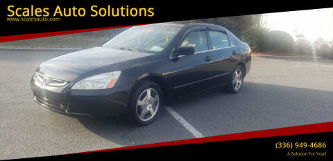 2005 Honda Accord for sale at Scales Auto Solutions in Madison NC