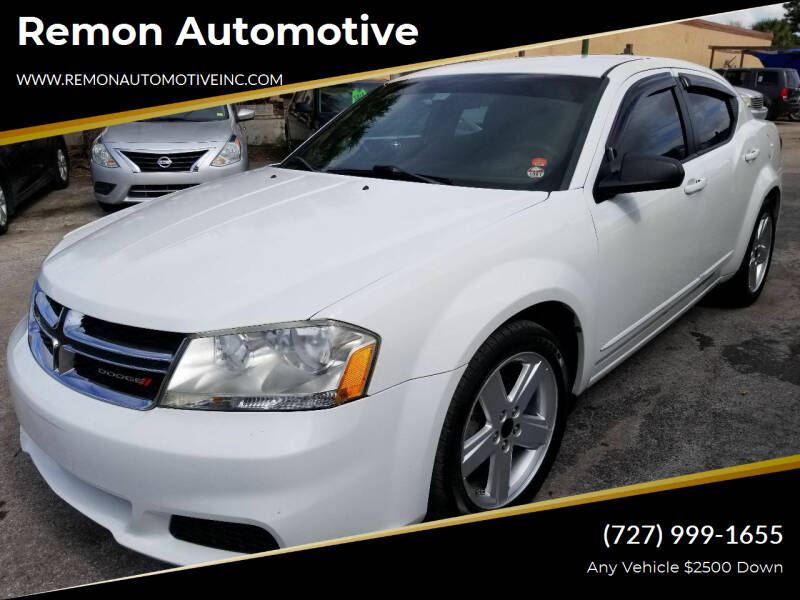 2013 Dodge Avenger for sale at Remon Automotive in Saint Petersburg FL