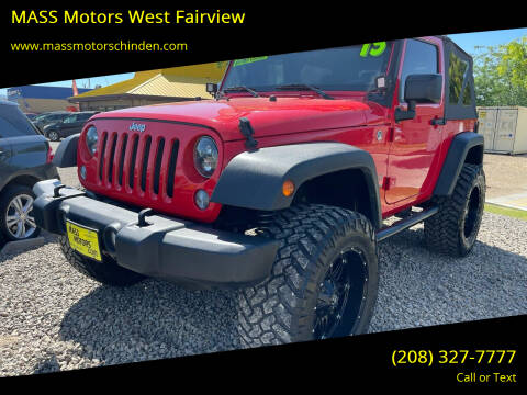 2015 Jeep Wrangler for sale at M.A.S.S. Motors - MASS MOTORS in Boise ID