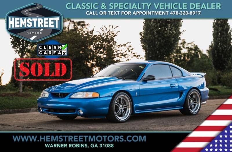 1998 Ford Mustang SVT Cobra for sale at Hemstreet Motors in Warner Robins GA