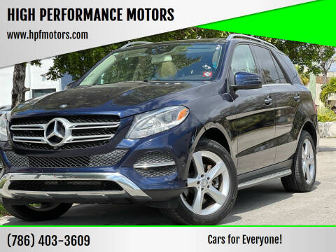 2016 Mercedes-Benz GLE for sale at HIGH PERFORMANCE MOTORS in Hollywood FL