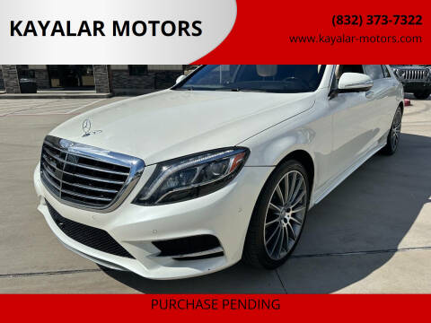 2015 Mercedes-Benz S-Class for sale at KAYALAR MOTORS in Houston TX