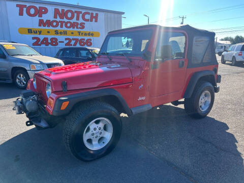 2001 Jeep Wrangler for sale at Top Notch Motors in Yakima WA