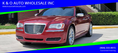 2013 Chrysler 300 for sale at K & O AUTO WHOLESALE INC in Jacksonville FL
