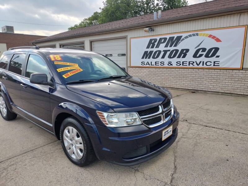 2018 Dodge Journey for sale at RPM Motor Company in Waterloo IA