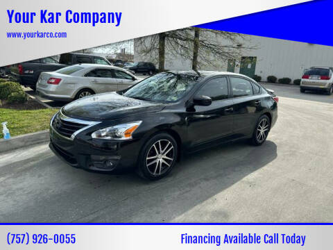 2015 Nissan Altima for sale at Your Kar Company in Norfolk VA