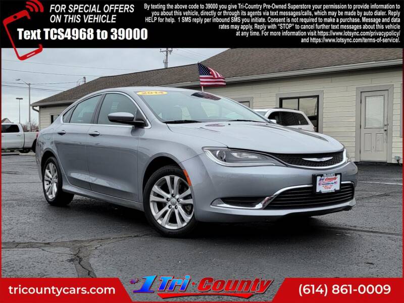 2016 Chrysler 200 for sale at Tri-County Pre-Owned Superstore in Reynoldsburg OH