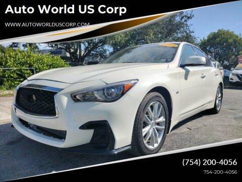 2017 Infiniti Q50 for sale at Auto World US Corp in Plantation FL