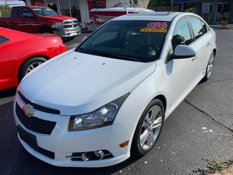 2012 Chevrolet Cruze for sale at Clarks Auto Sales in Connersville IN
