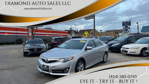 2012 Toyota Camry for sale at DIAMOND AUTO SALES LLC in Milwaukee WI