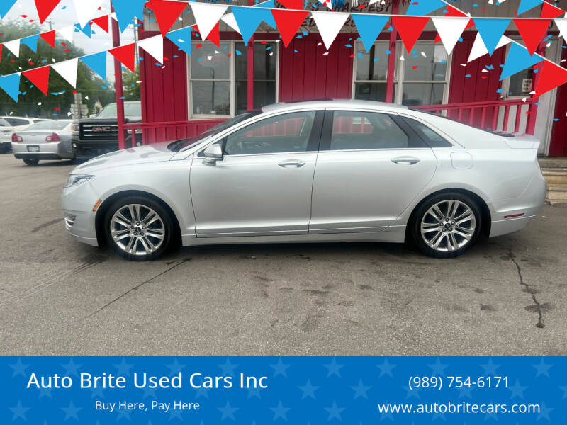 2013 Lincoln MKZ for sale at Auto Brite Used Cars Inc in Saginaw MI