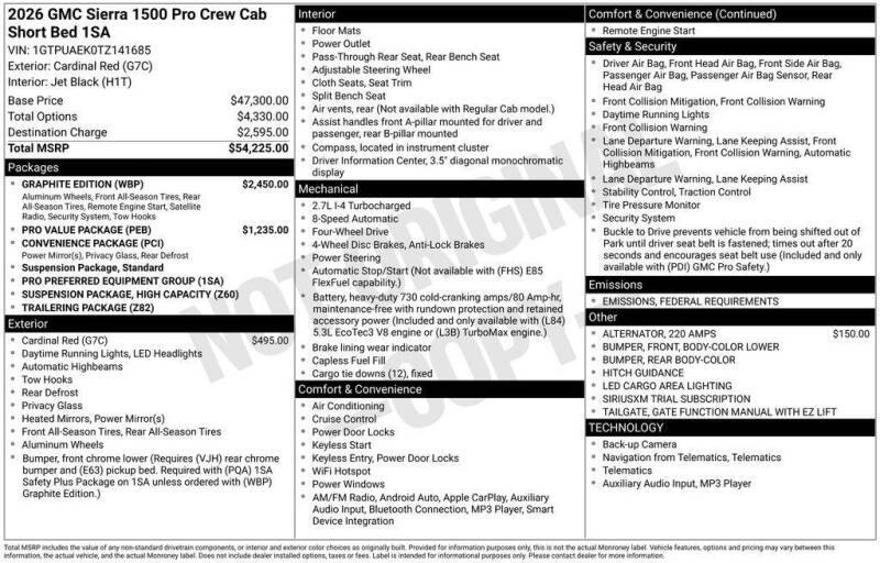 2026 GMC Sierra 1500
