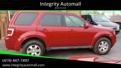 2011 Ford Escape for sale at Integrity Automall in Tiffin OH