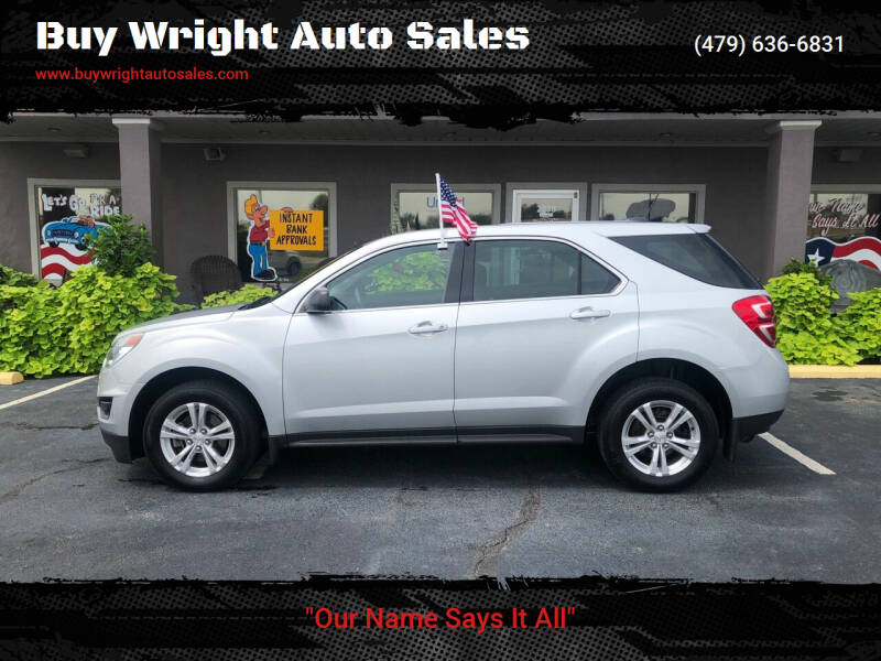 2016 Chevrolet Equinox for sale at Buy Wright Auto Sales in Rogers AR