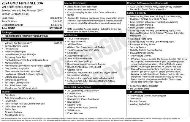 2024 GMC Terrain SLE