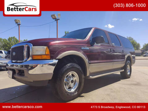 2000 Ford Excursion for sale at Better Cars in Englewood CO