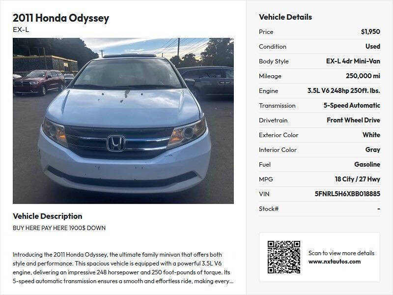 2011 Honda Odyssey EX-L