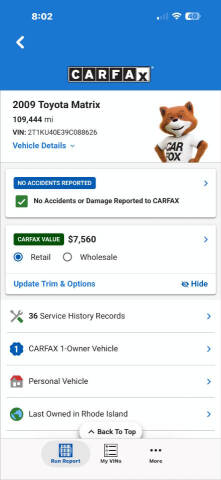 2009 Toyota Matrix
