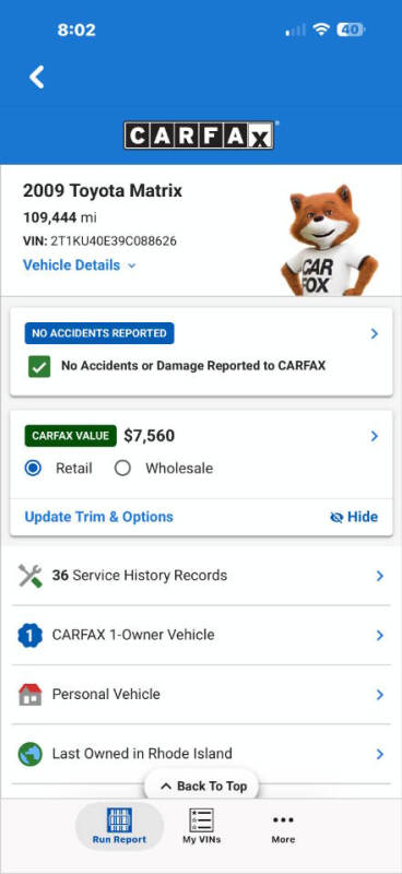 2009 Toyota Matrix