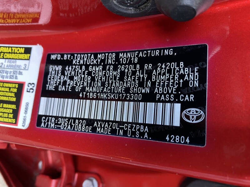 2019 Toyota Camry XSE