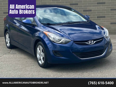 2013 Hyundai Elantra for sale at All American Auto Brokers in Chesterfield IN