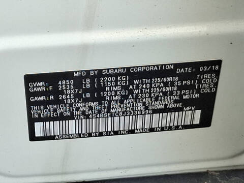 2018 Subaru Outback 3.6R Touring