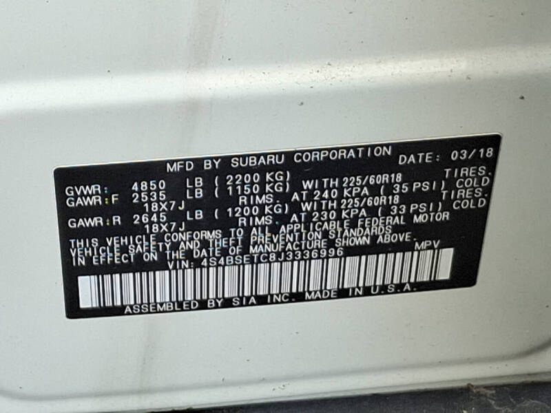 2018 Subaru Outback 3.6R Touring