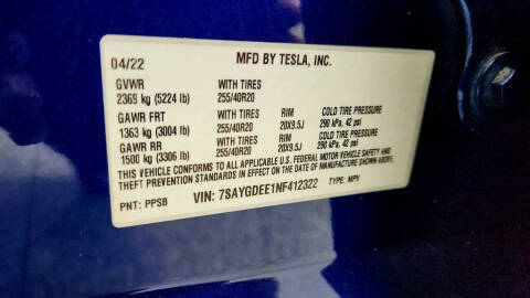 2022 Tesla Model Y Long Range