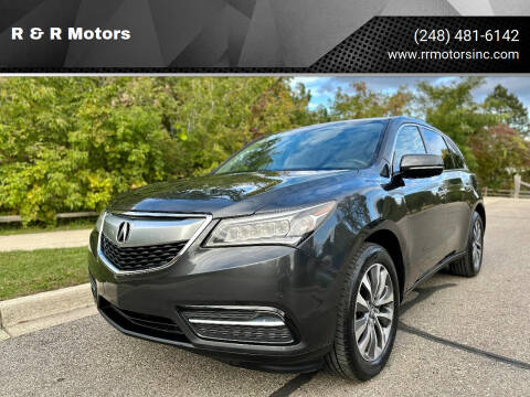 2016 Acura MDX for sale at R & R Motors in Waterford MI