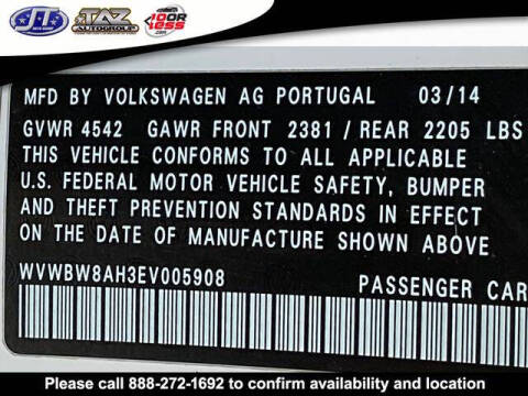 2014 Volkswagen Eos Komfort SULEV