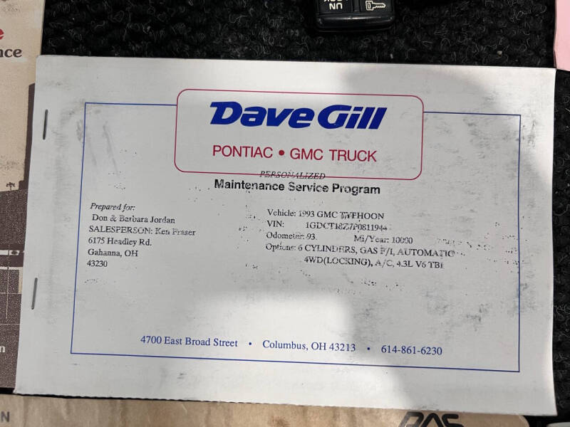 1993 GMC Typhoon Turbo