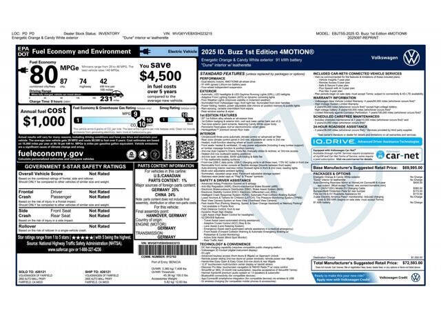 2025 Volkswagen ID. Buzz 1st Edition 4Motion