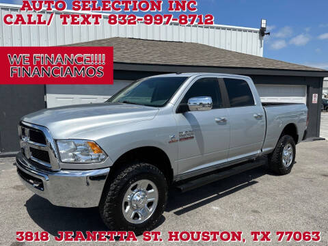 2016 RAM 2500 for sale at Auto Selection Inc. in Houston TX